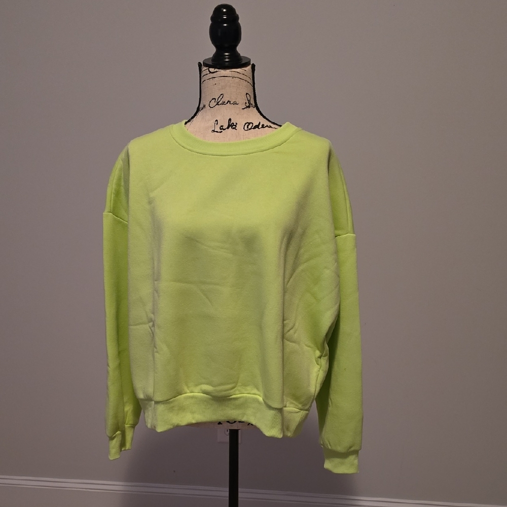 Forever 21 Lime Green Sweatshirt